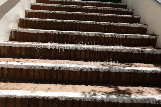 Brick Stairs in the Juniper Serra Mission, digital Juniper Serra