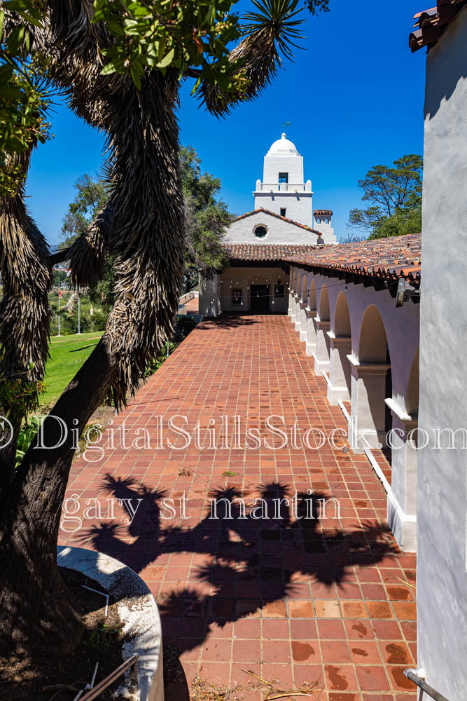 Junipero Serra Museum View in the Sidewalk, digital, Museum