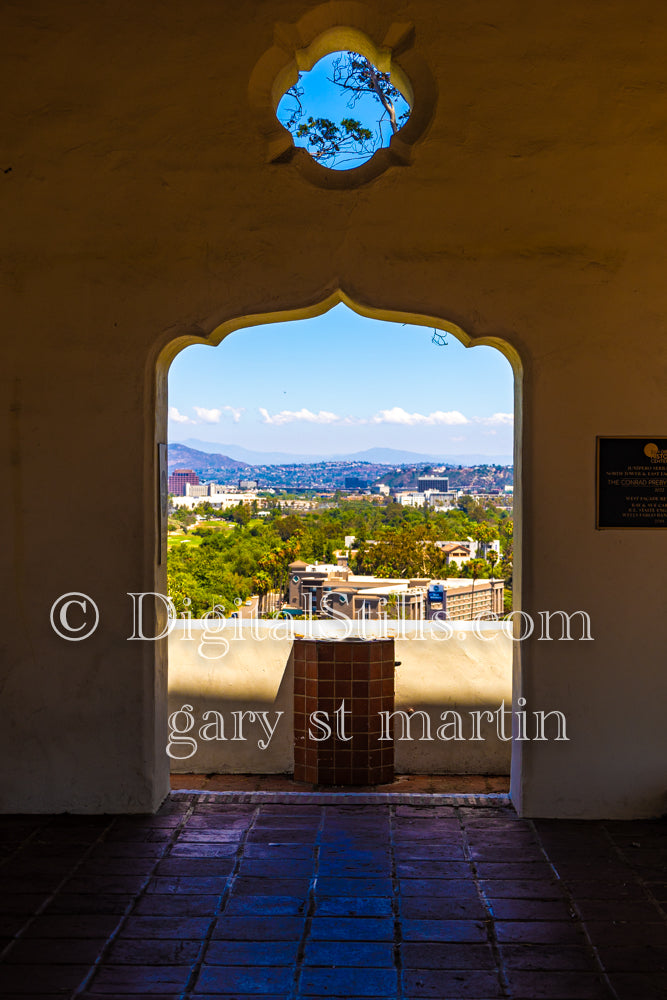 View of San Diego from the deck of the Junipero aSerra Museum, digital Junipero Serra