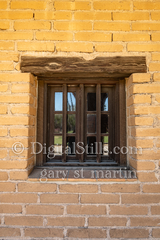 Mission Museum Window View, digital, California, Missions