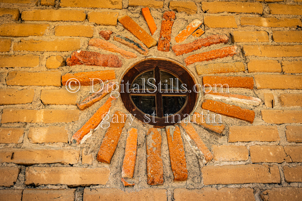 Mission Sun On The Wall, Digital, California, Missions