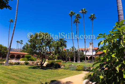 Another View of the Courtyard, San Juan Capistrano, digital, california, missions