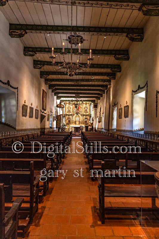 Vertical View of the Church, San Juan Capistrano, digital, california, missions