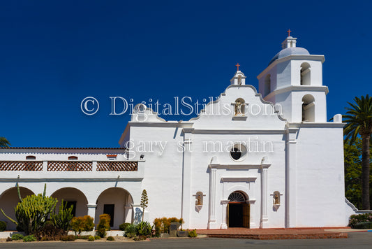 front view 01 Mission San Luis Rey, Digital, California,  Missions