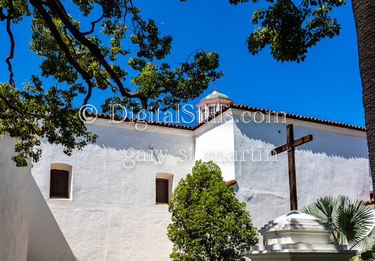 Cross Side View Of Mission San Luis Rey