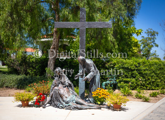 Cross Statue In Mission San Luis Rey