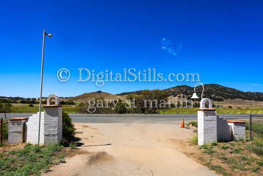 Mission Entrance from Road, Digital, Missions, Santa Ysabel