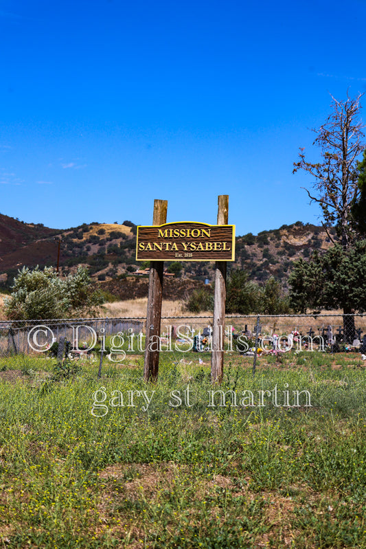 Mission Santa Ysabel Sign, Digital, Missions, Santa Ysabel