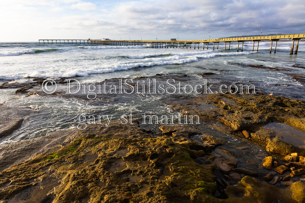 Tide Pools - Ocean Beach Pier, digital Ocean beach Pier