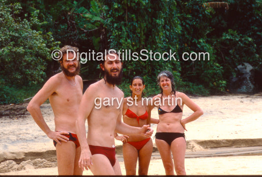 Portraits on Brazilian Beach , analog , color, brazil