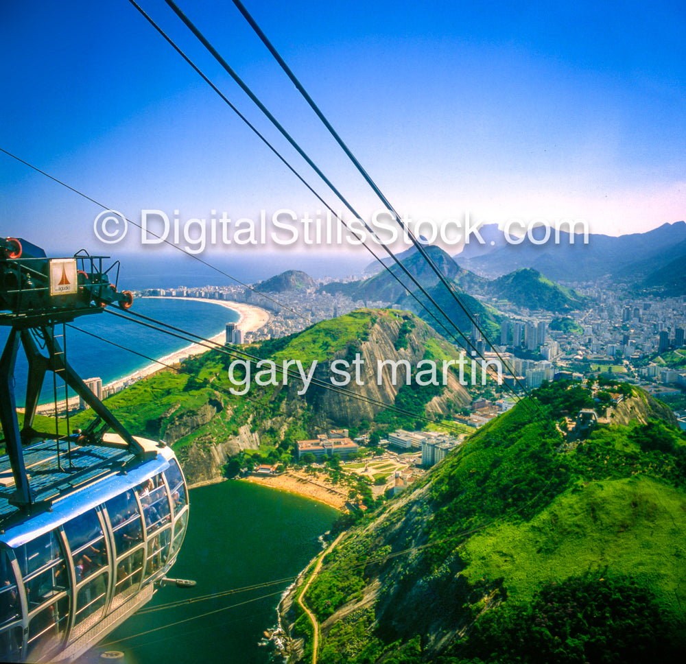 View from Sugar Loaf of Rio, Analog, Color, Brazil