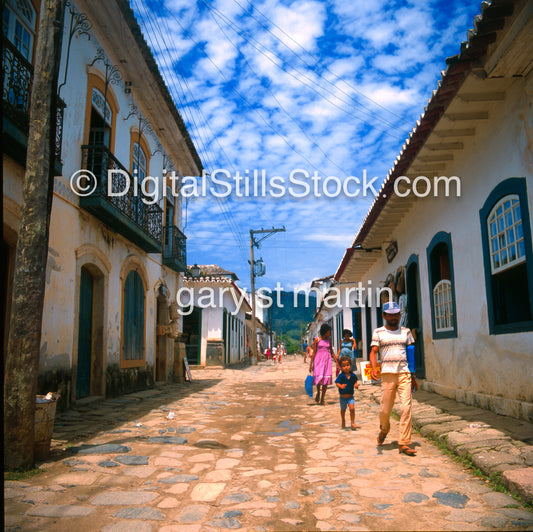 People in the street, Paraty, Analog, Color, Brazil