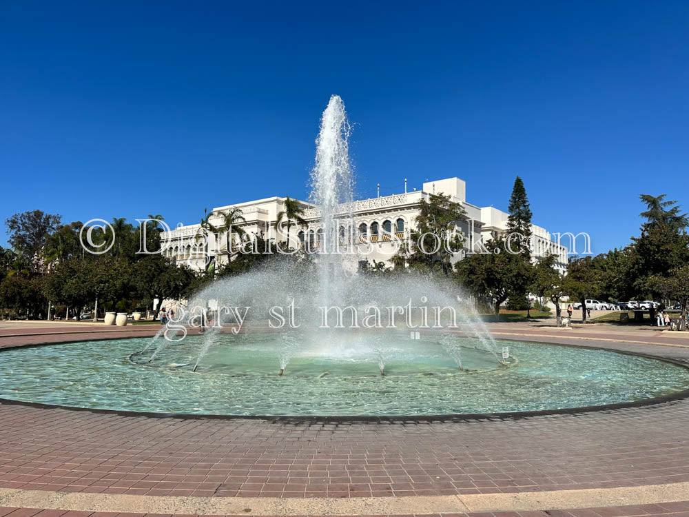 Water Fountain, Balboa Park, digital