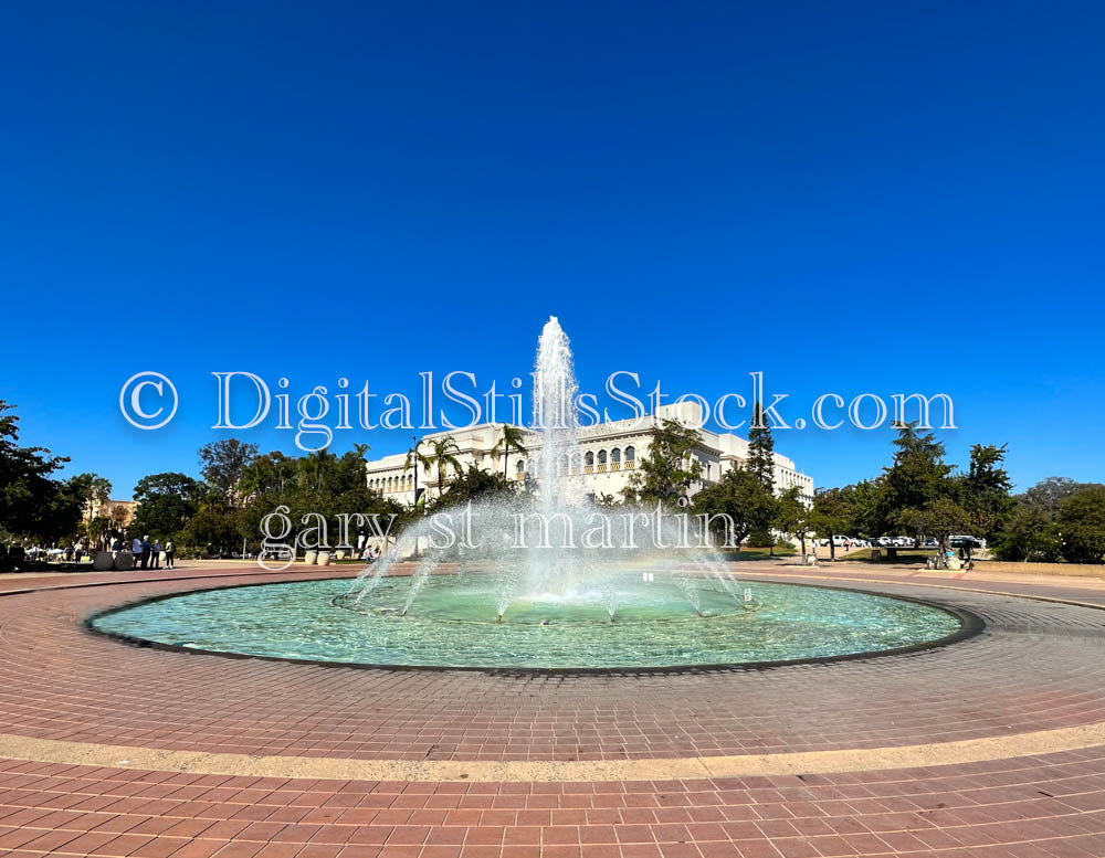 Water Fountain 2, Balboa Park, digital