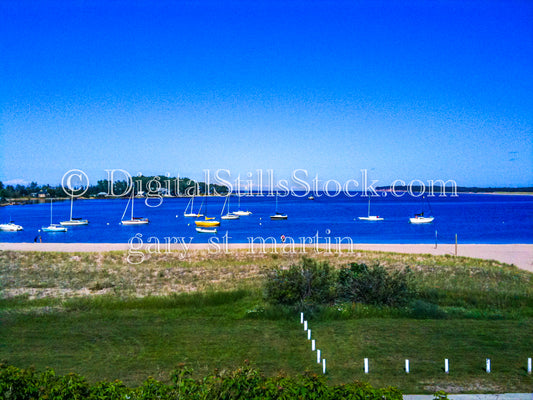 Boats along the shore , digital Grand Marais