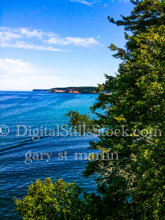 Miner's Castle from across the Lake, digital Munising