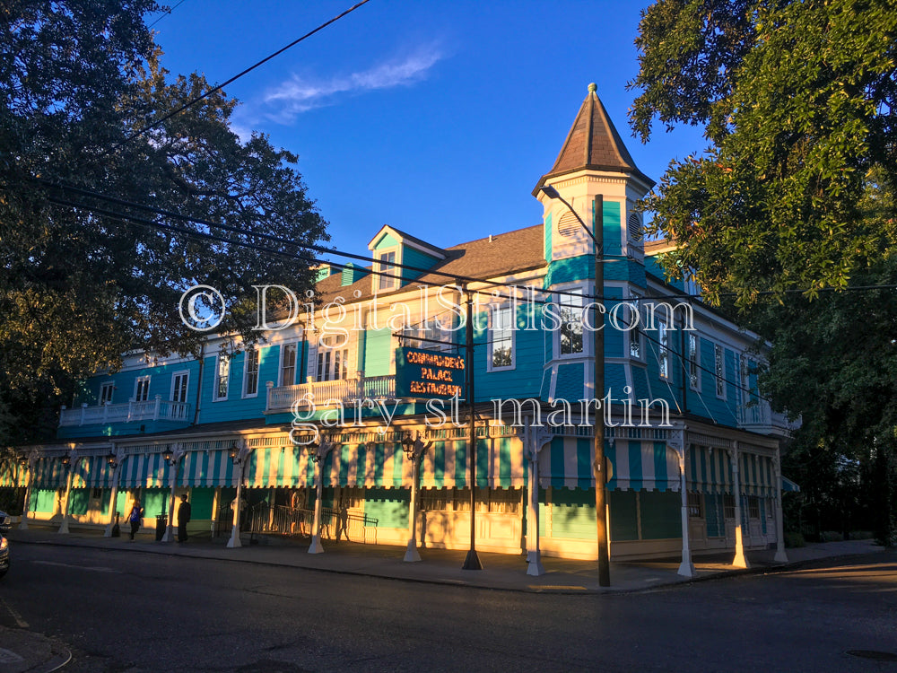 Commander Palace's Restaurant at Sunset, New Orleans, Digital