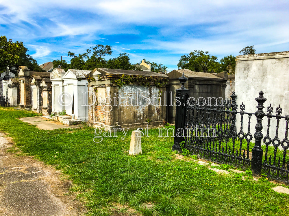 Brick Tomb with Weeds, New Orleans, Digital