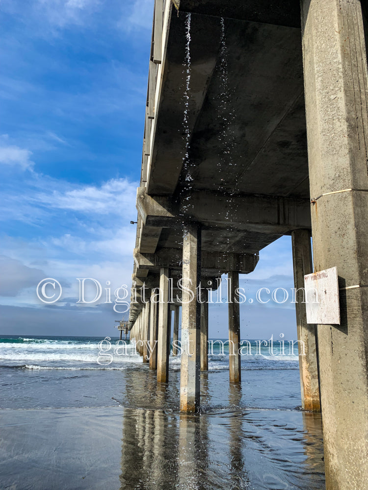 The Underside of the La Jolla Beach Pier, digital La Jolla pier