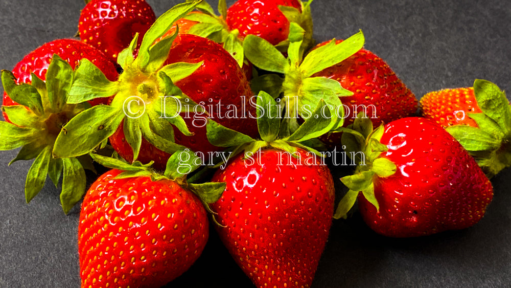 Strawberry Bunches Digital, Scenery, Flowers