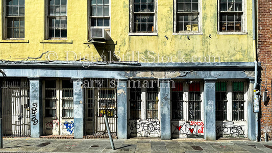 Bi-colored Storefront, New Orleans, Digital