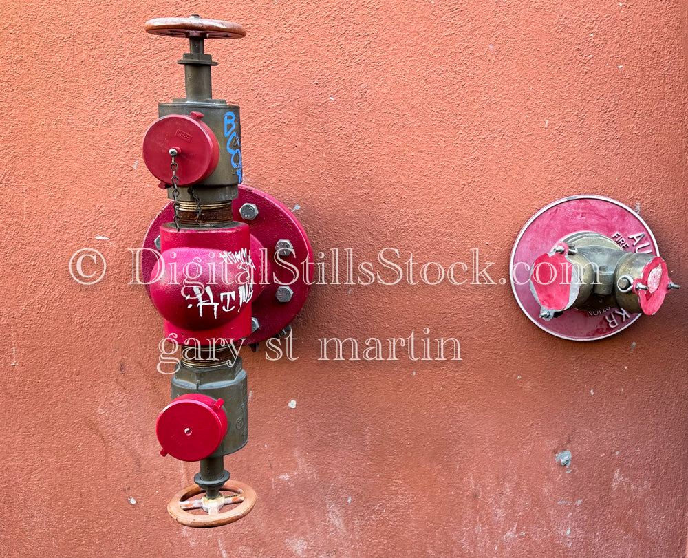 Fire Faucet Red, New Orleans, Digital