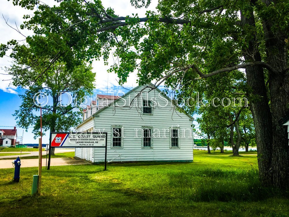 U.S. Coast Guard Building, digital Grand Marais