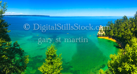 Panoramic View of Miner's Castle , digital Munising