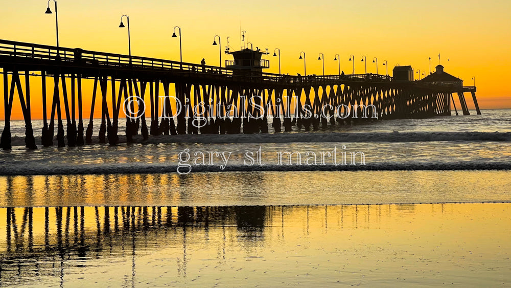 A Criss-crossed Pier - Imperial Beach Pier, digital imperial beach pier