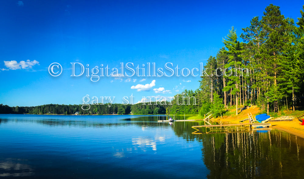 View of the Shore at Lost lake, digital munising