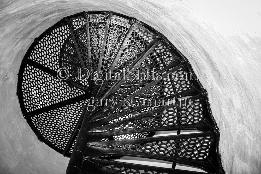 Straight down the staircase, digital Grand Marais