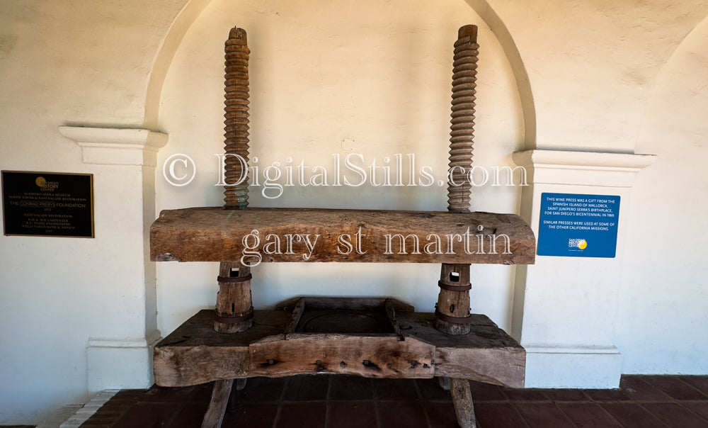 Wine Press, digital Junipero Serra