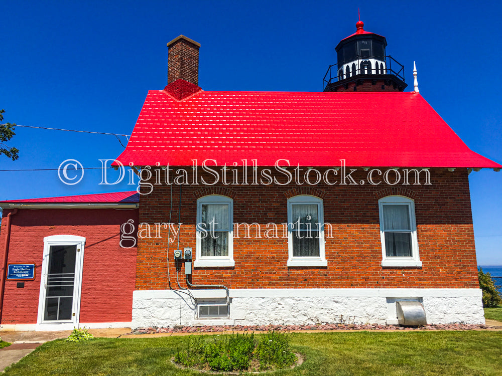 The Eagle Harbor Lighthouse, digital Copper Harbor