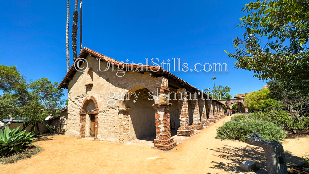 Soldiers Barracks, Front View, San Juan Capistrano, Digital, California,  Missions