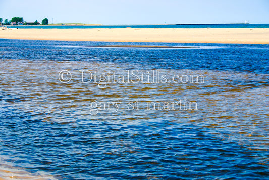 Sand banks in the lake, digital Grand Marais