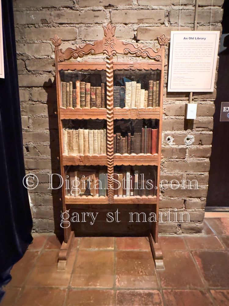 Bookshelf In Mission San Juan Capistrano , Digital, California Missions