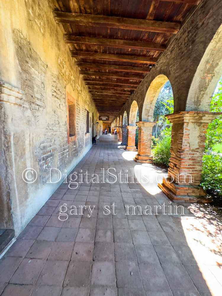 Tile Floors In Mission San Juan Capistrano , Digital, California Missions