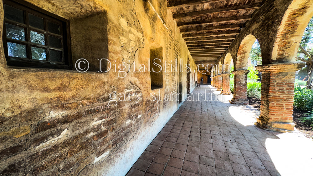 Adobe Block Building In Mission San Juan Capistrano , Digital, California Missions