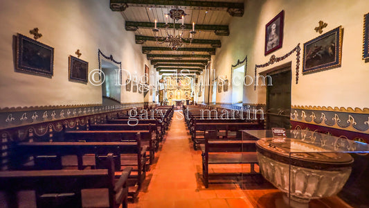 Inside The Church At Mission San Juan Capistrano , Digital, California Missions