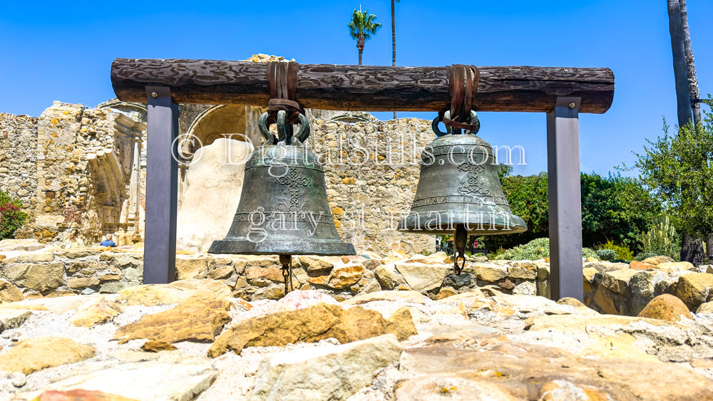 Bells And Rocks At Mission San Juan Capistrano V2, Digital, California Missions