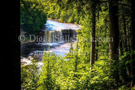  Tahquamenon Falls looking small from far away, digital Tahquamenon falls