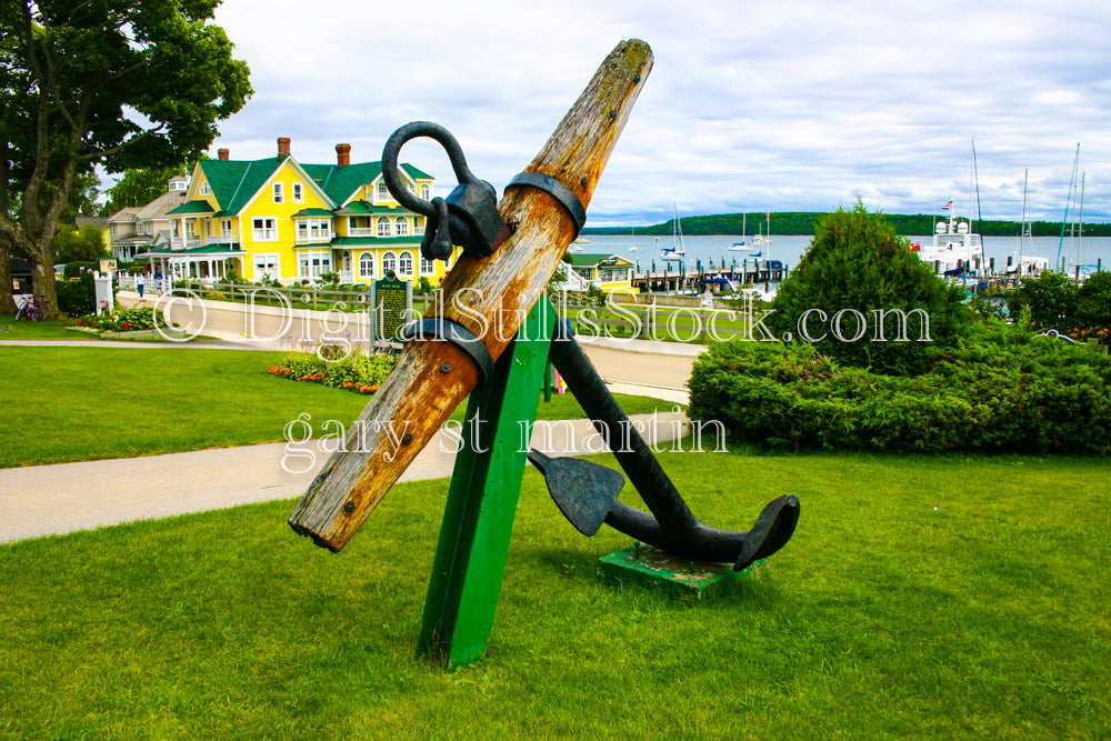 A Large Anchor on Shore, digital Grand Island