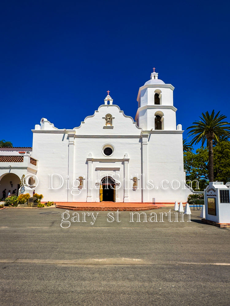 Portrait Of Church Building, Mission San Luis Rey