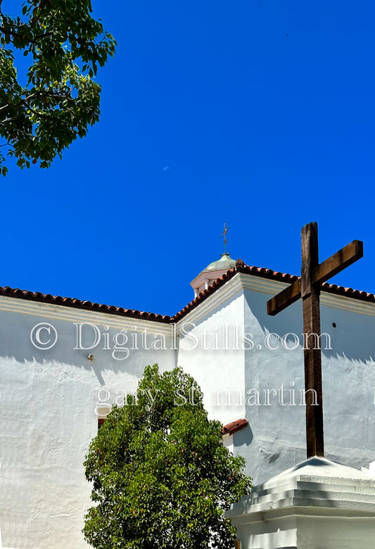 Wooden Cross In Mission San Luis Rey