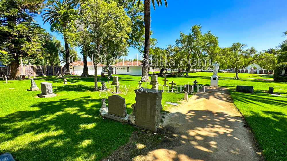 Wide Angle Graveyard In Mission San Luis Rey