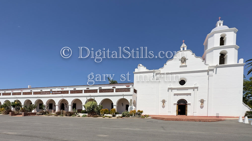  Wide Angle Building of Mission San Luis Rey V3
