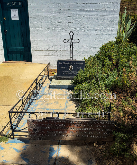 Gravesite of Fr. Edmond LaPointe, Digital, Missions, Santa Ysabel