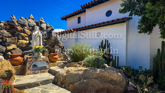 Our Lady of Visitation shrine Distance View 4, Digital, Missions, Santa Ysabel