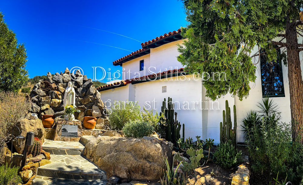 Our Lady of Visitation shrine Distance View 5, Digital, Missions, Santa Ysabel