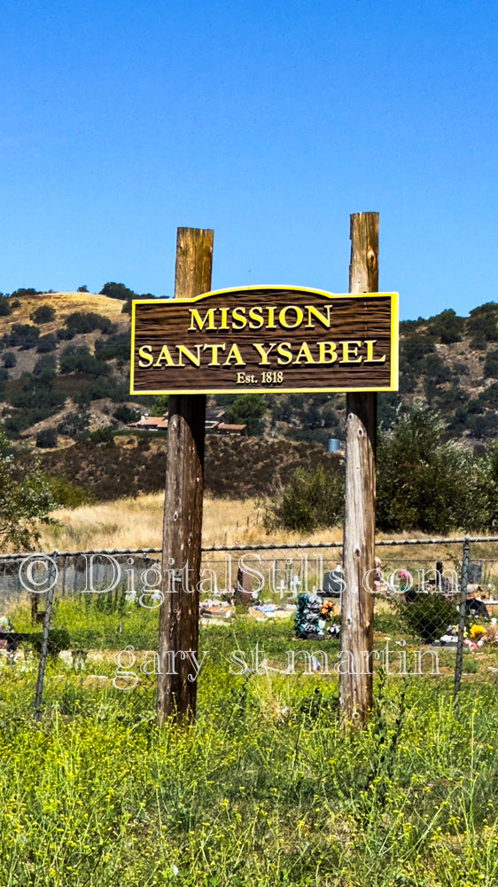 Mission Santa Ysabel Sign 2